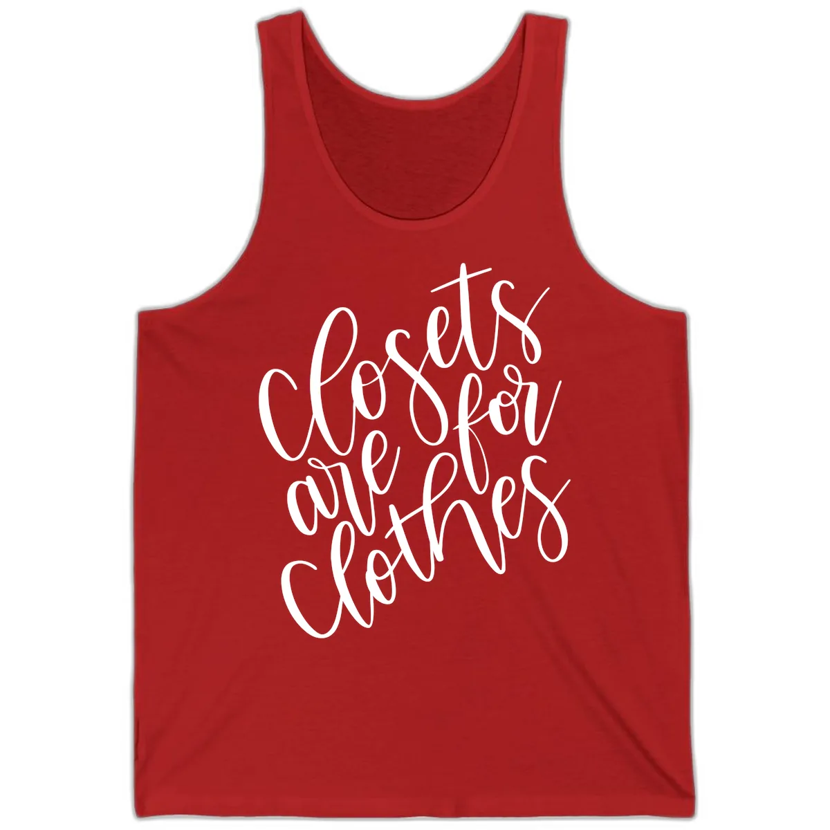 We Are All Connected Pride Design Tank in Red