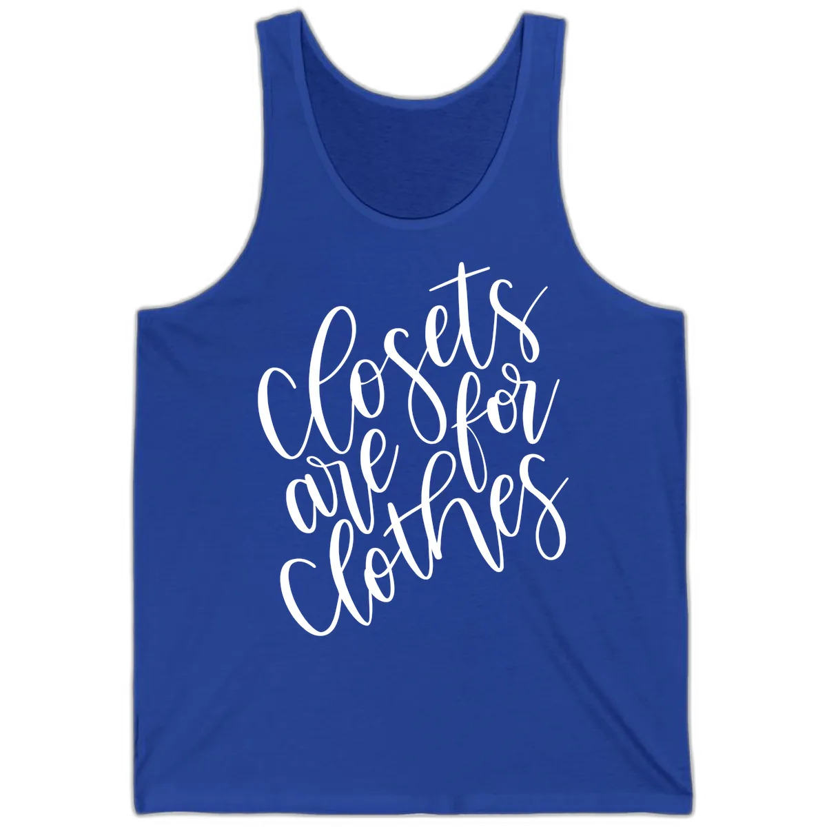 We Are All Connected Pride Design Tank in True Royal