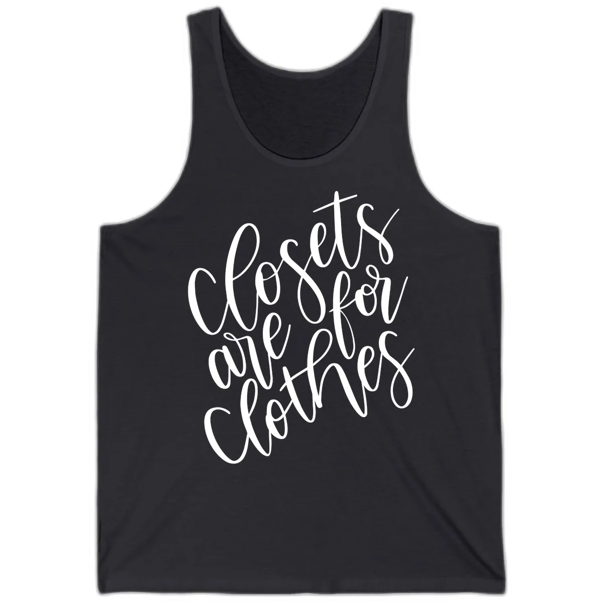 We Are All Connected Pride Design Tank in Dark Grey