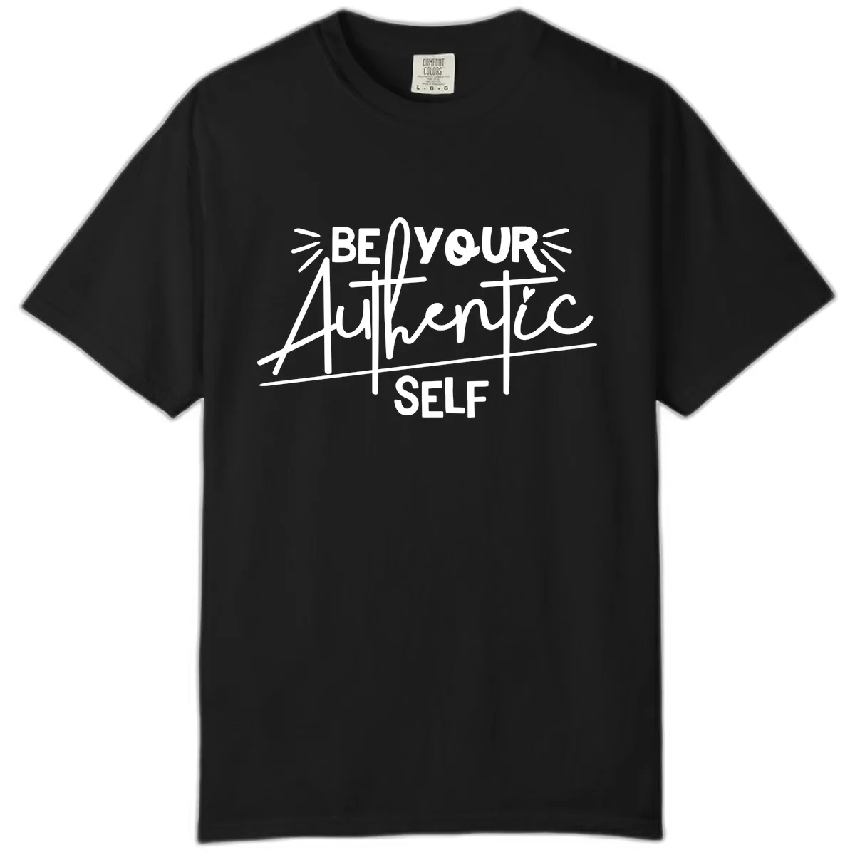 Be Your Authentic Self Comfort Color in Black