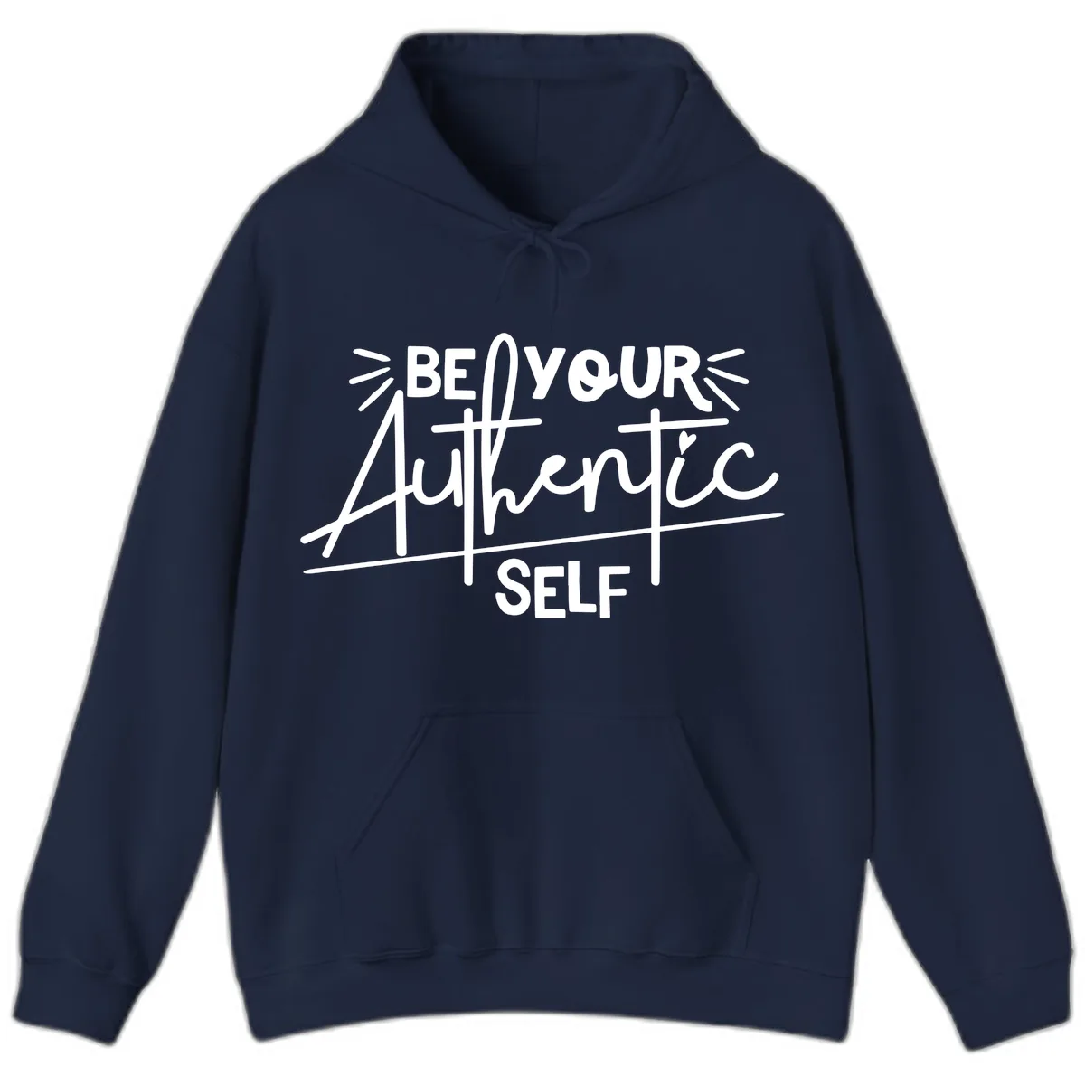Be Your Authentic Self Hoodie in Navy