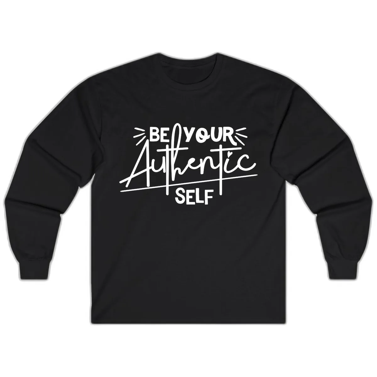 Be Your Authentic Self Long Sleeve in Black