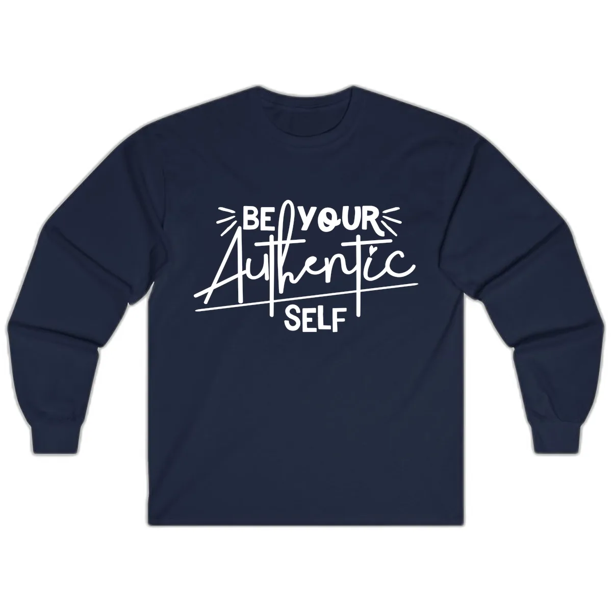 Be Your Authentic Self Long Sleeve in Navy
