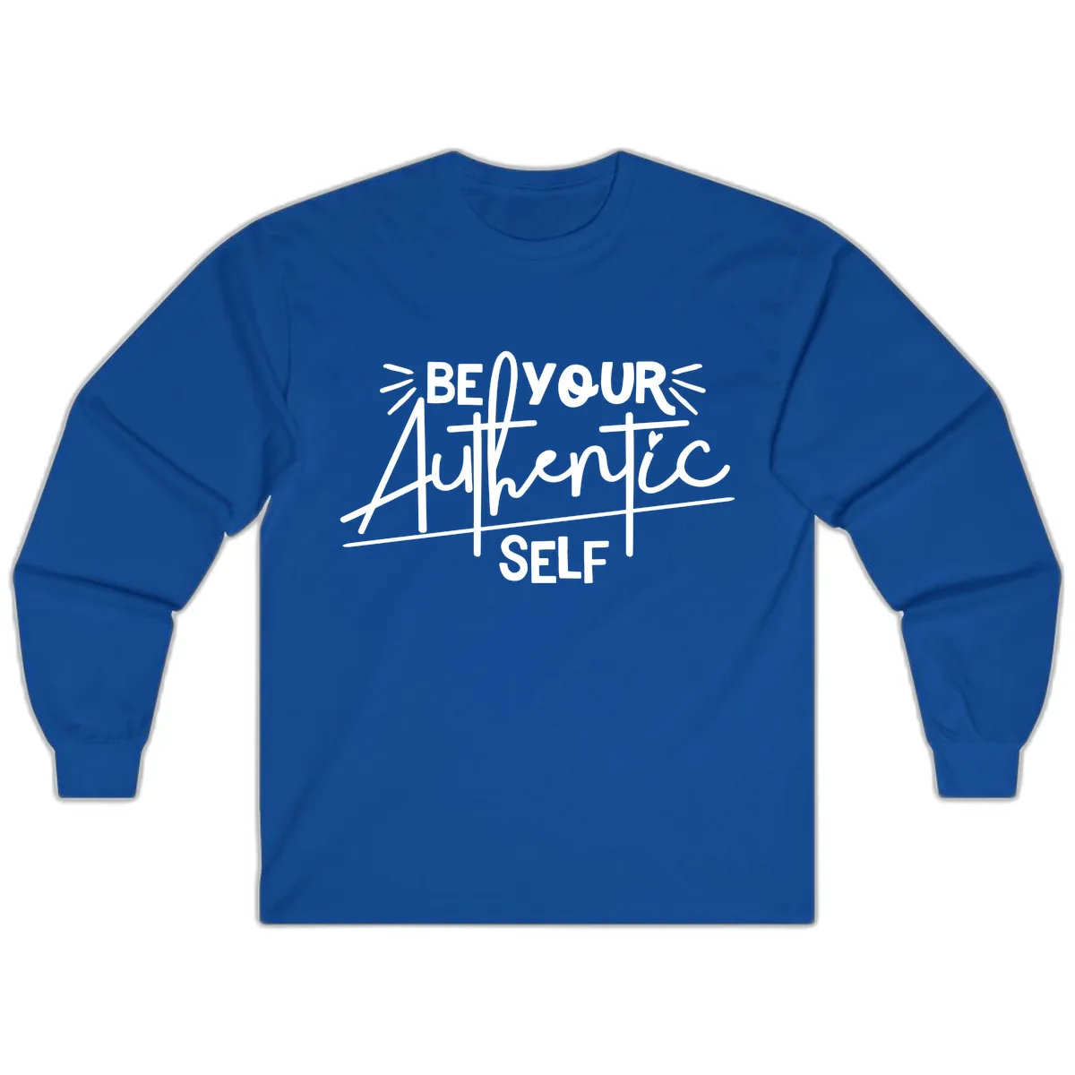 Be Your Authentic Self Long Sleeve in Royal