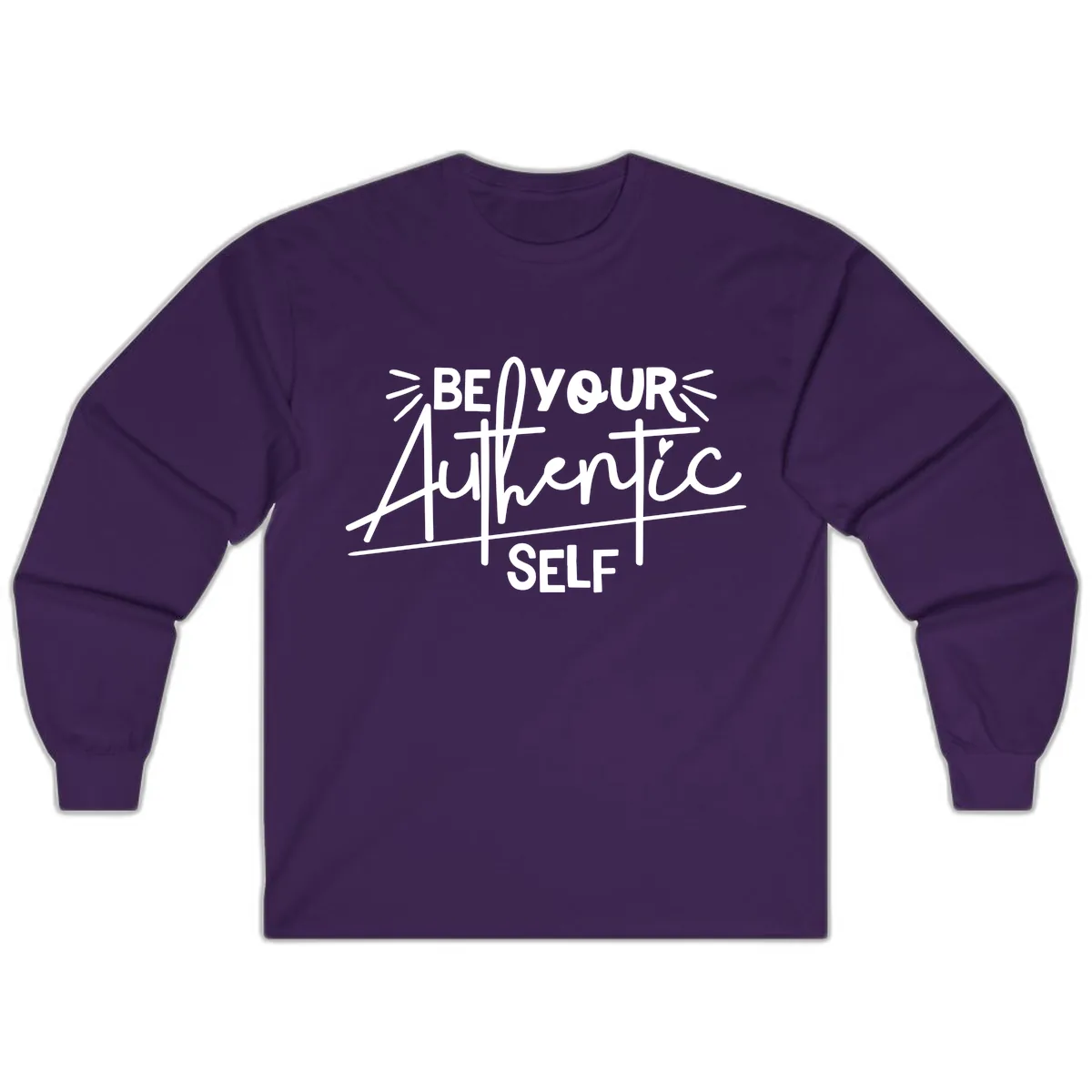 Be Your Authentic Self Long Sleeve in Purple