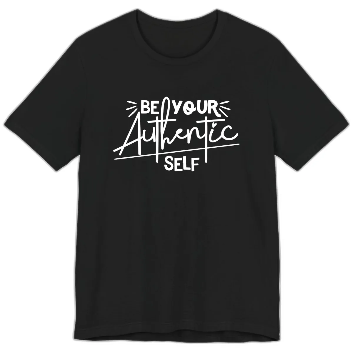 Be Your Authentic Self Premium T-Shirt in Black