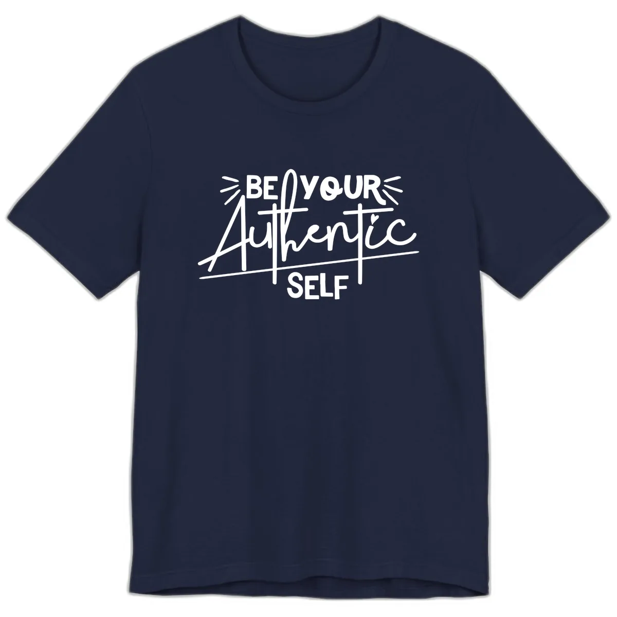 Be Your Authentic Self Premium T-Shirt in Navy