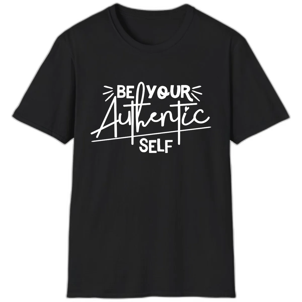 Be Your Authentic Self T-Shirt in Black