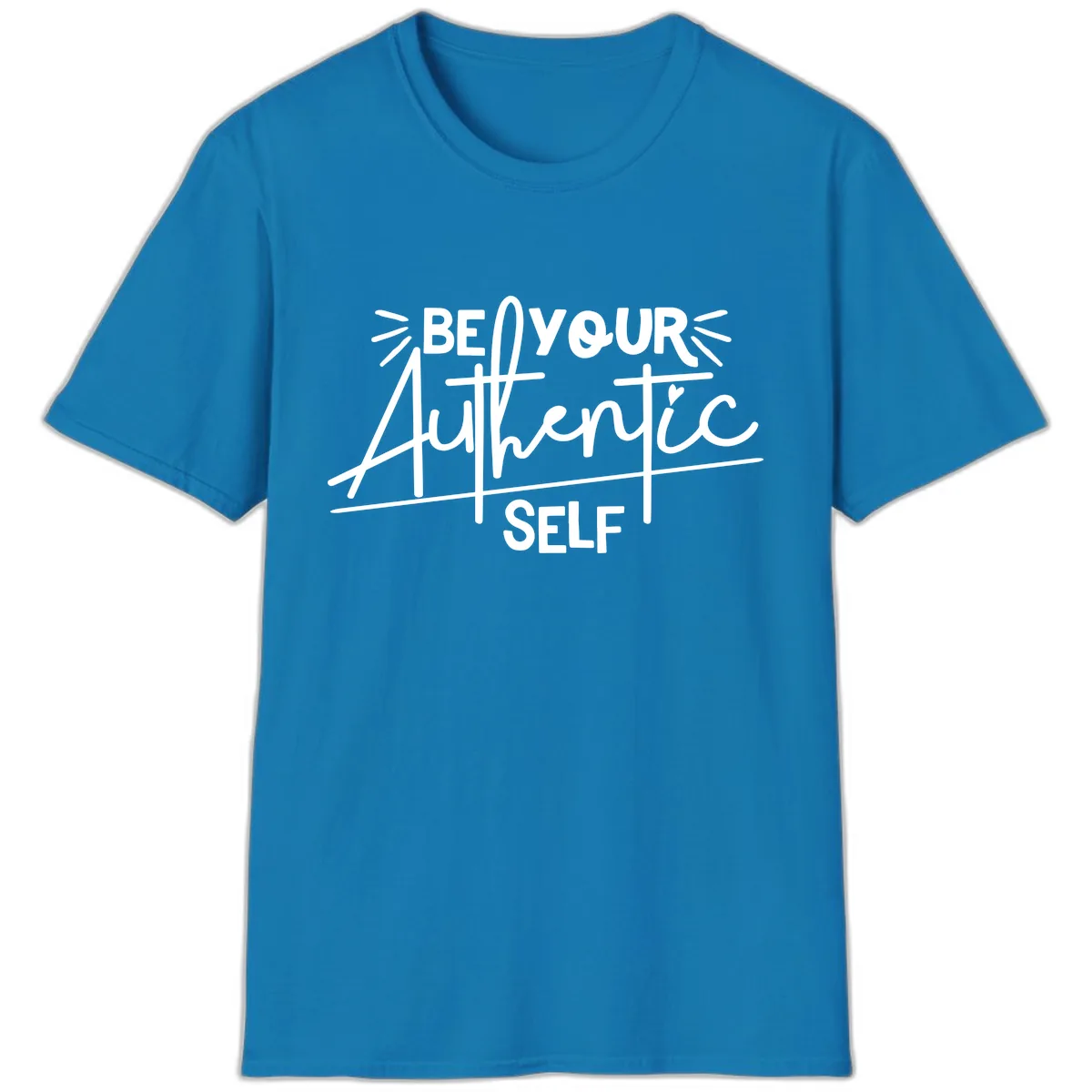 Be Your Authentic Self T-Shirt in Sapphire