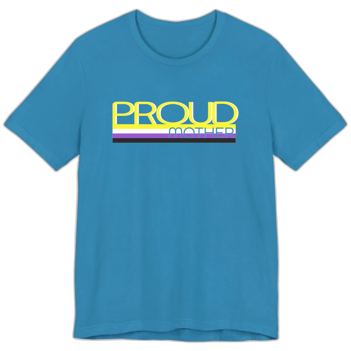 Proud Mother Premium T-Shirt in Aqua
