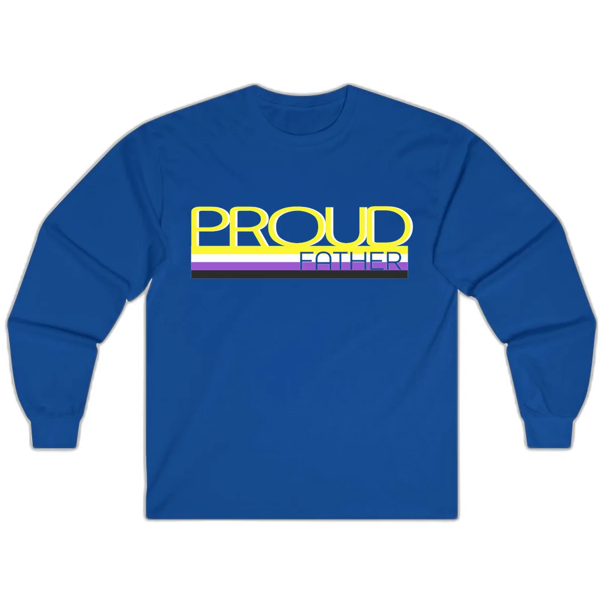 Proud Father Long Sleeve in Royal