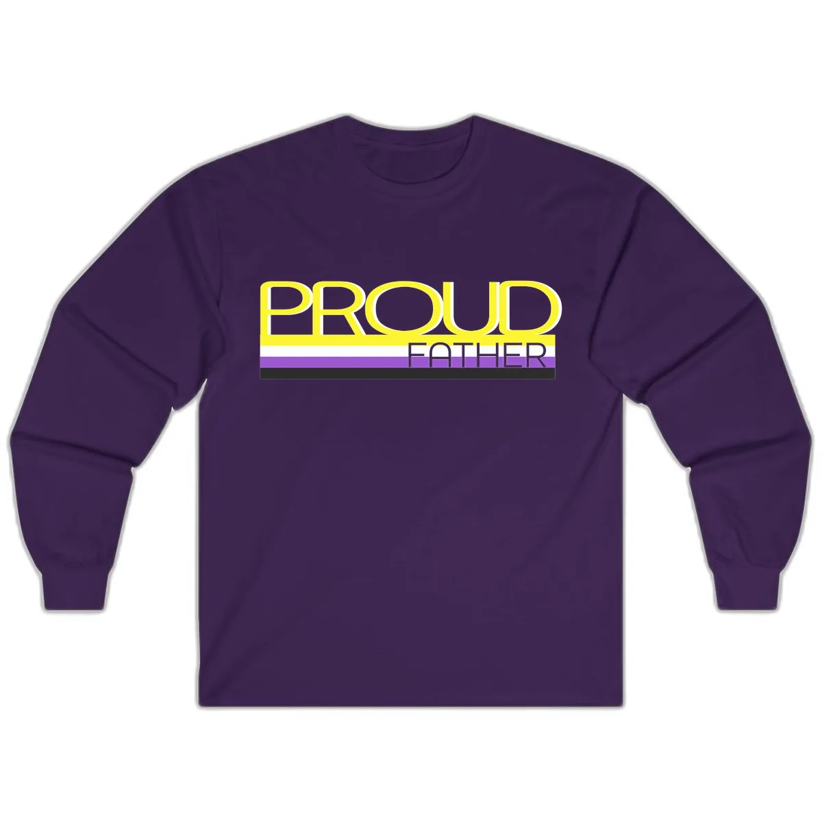 Proud Father Long Sleeve in Purple