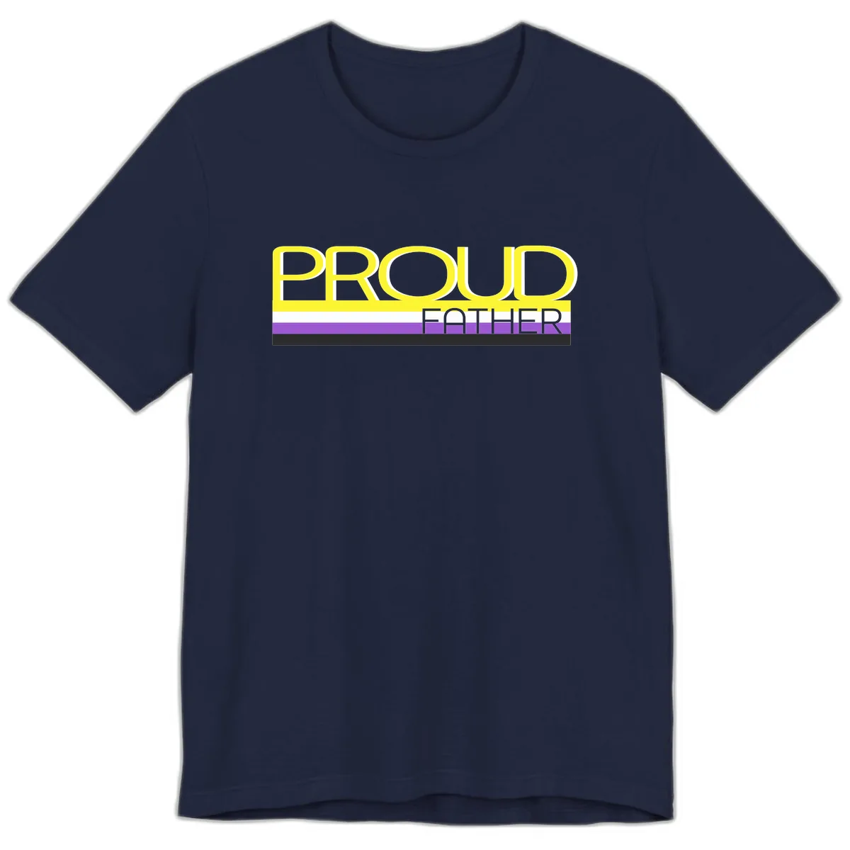 Proud Father Premium T-Shirt in Navy