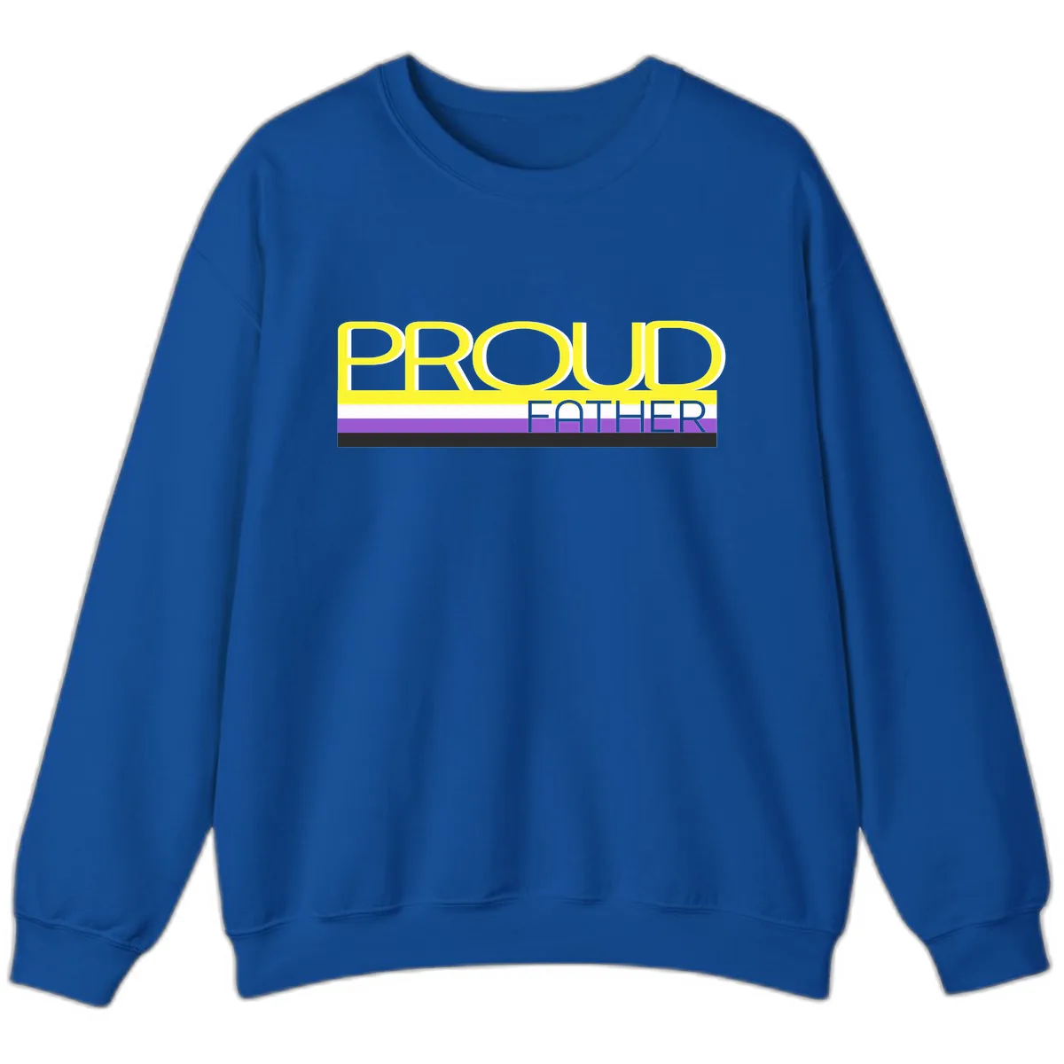 Proud Father Sweatshirt in Royal