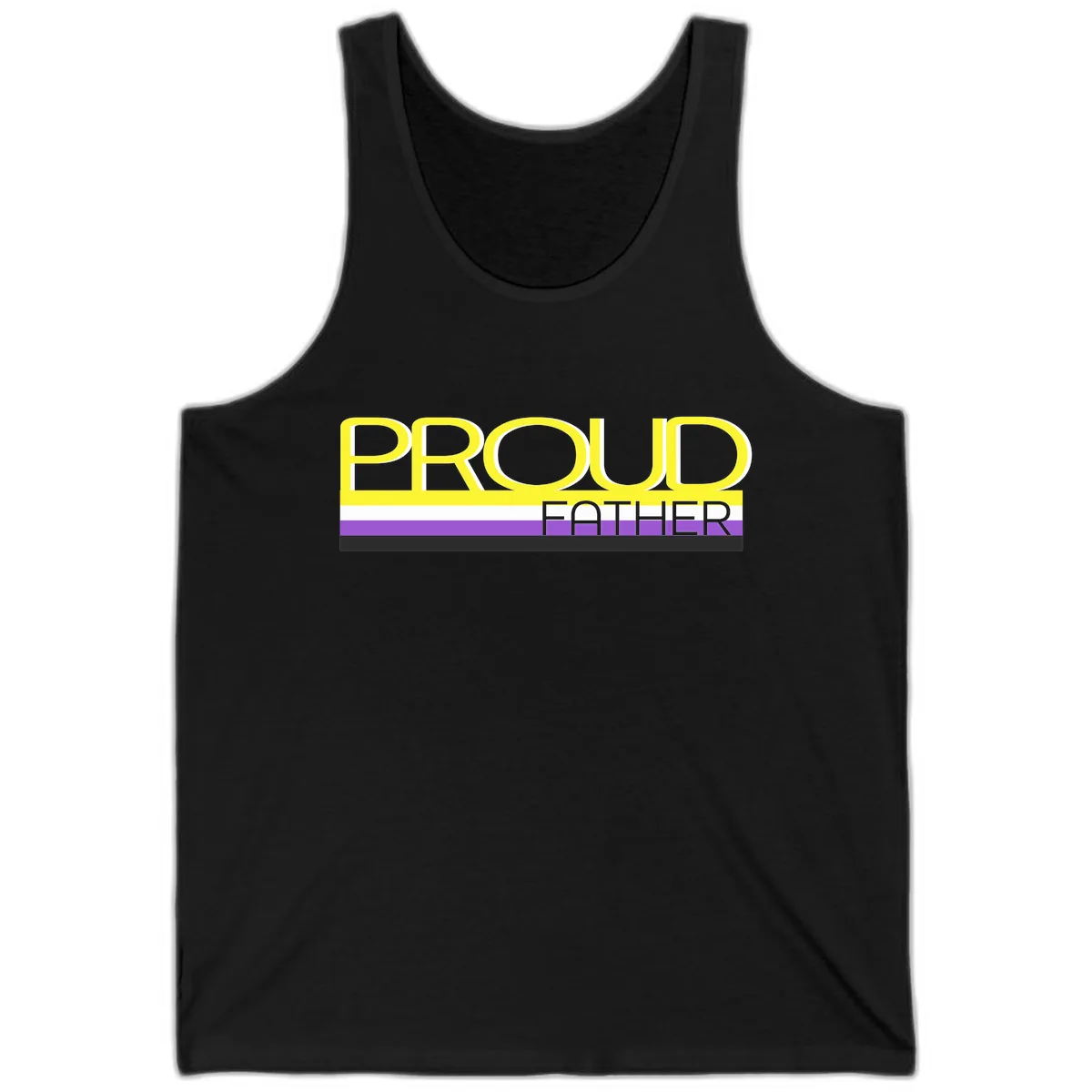 Proud Father Tank in Black