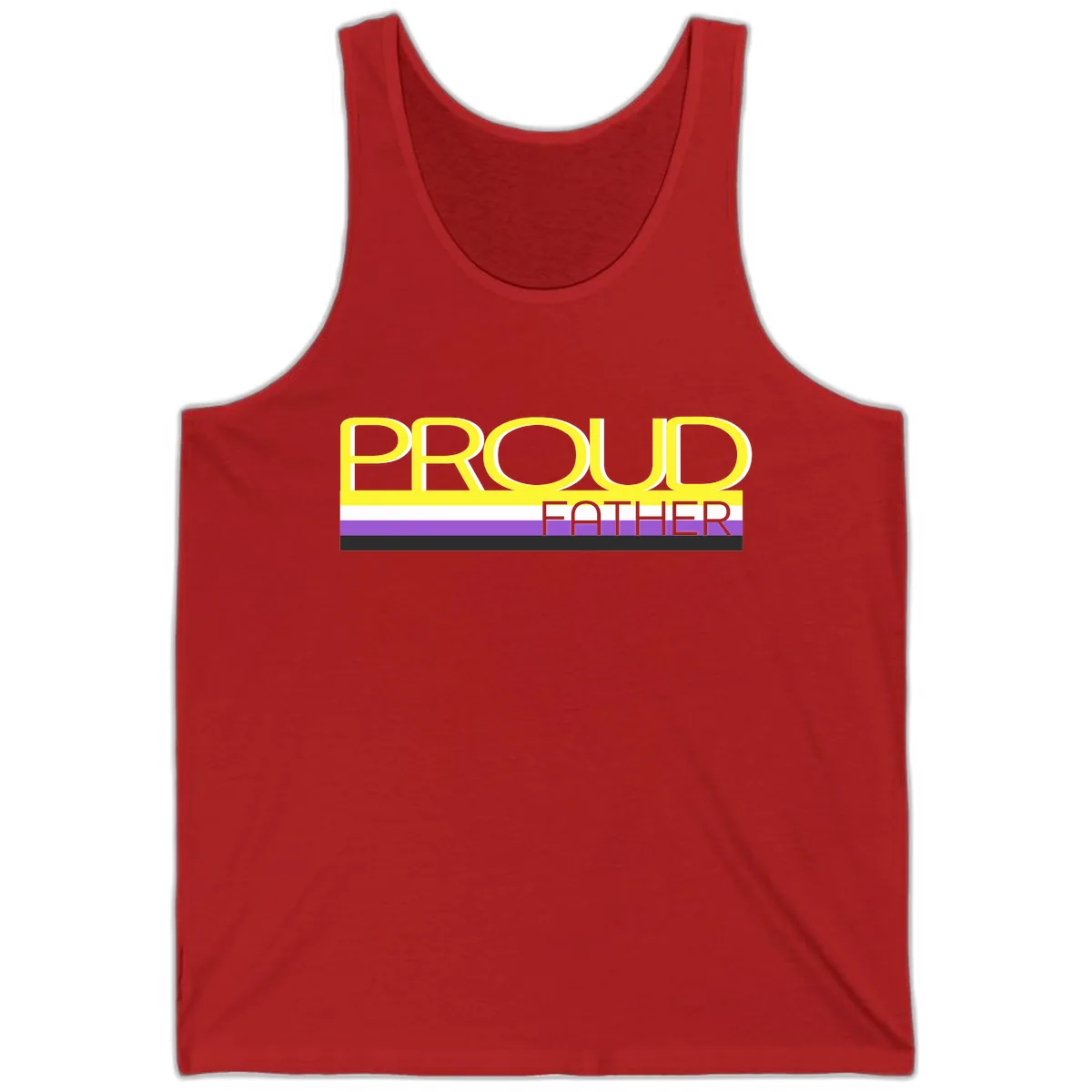 Proud Father Tank in Red