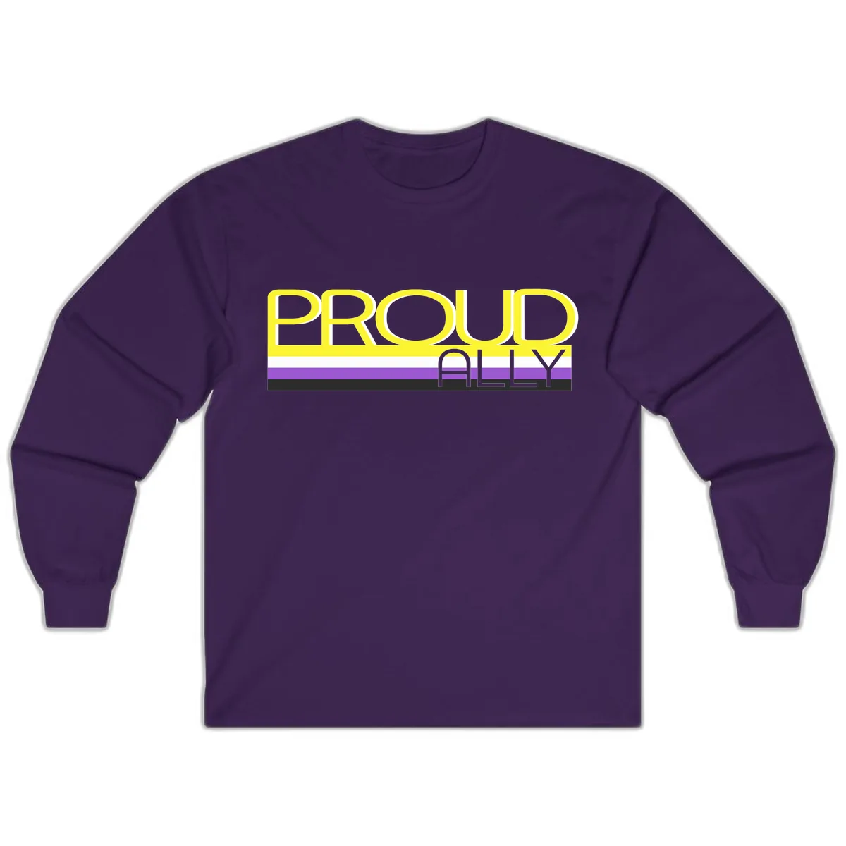 Proud Ally Long Sleeve in Purple
