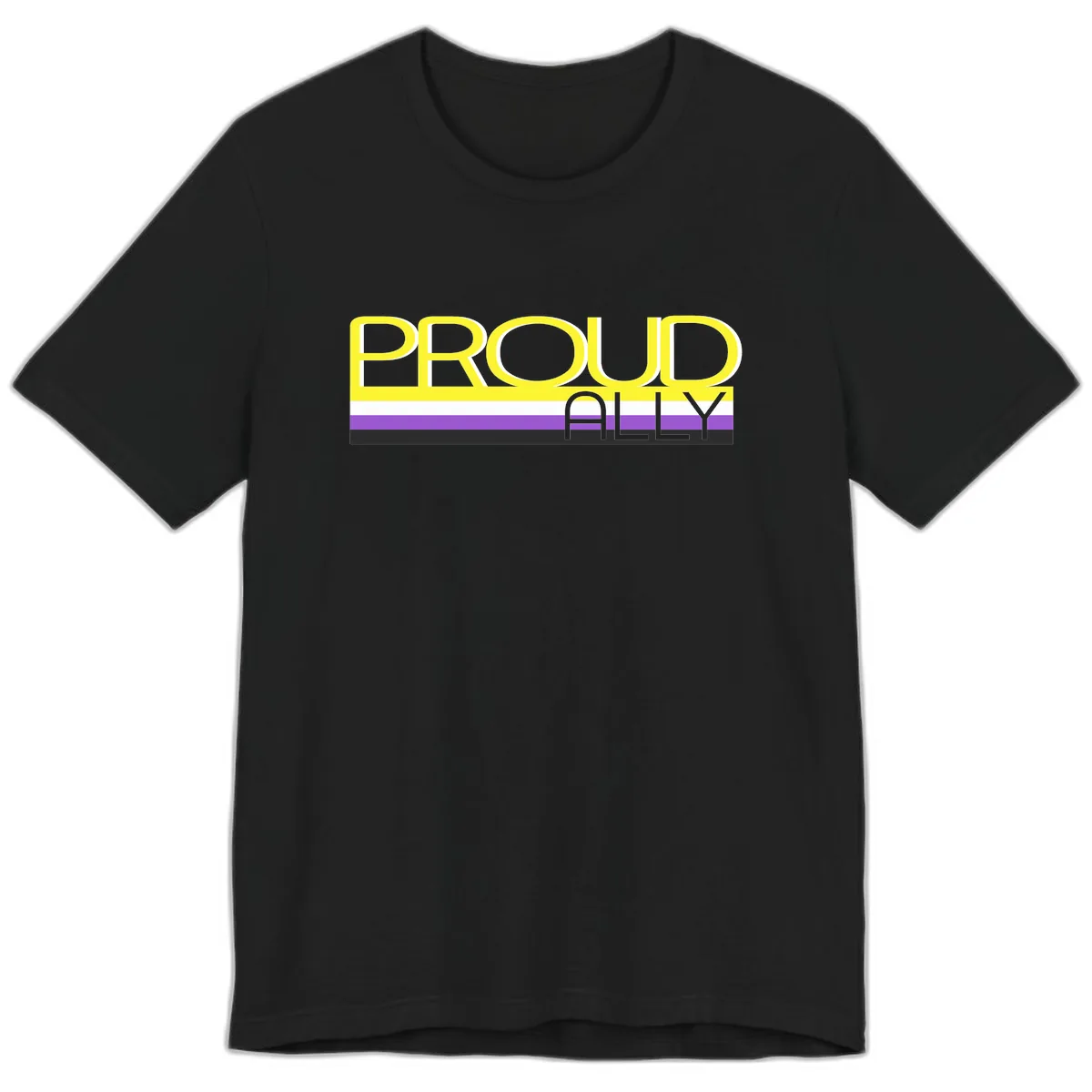 Proud Ally Premium T-Shirt in Black
