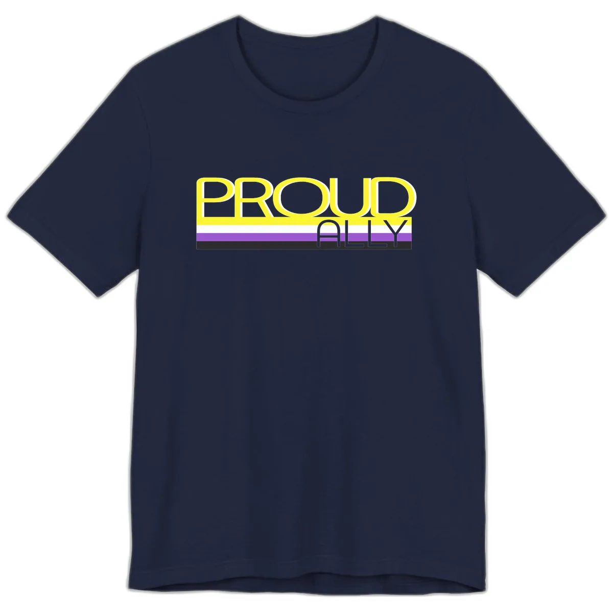 Proud Ally Premium T-Shirt in Navy