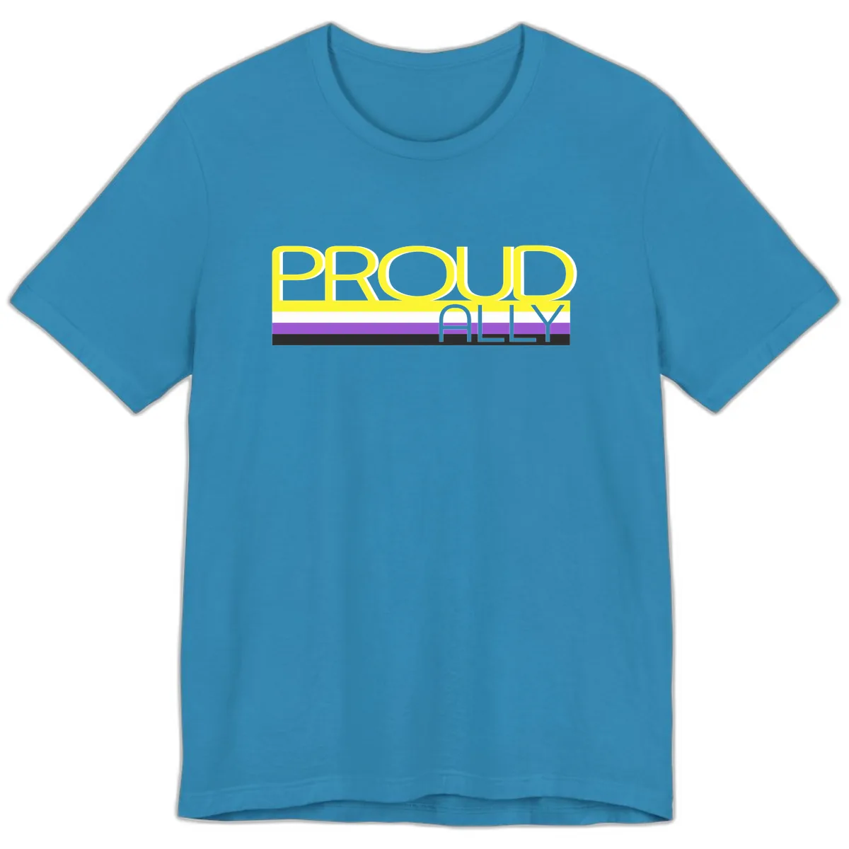 Proud Ally Premium T-Shirt in Aqua