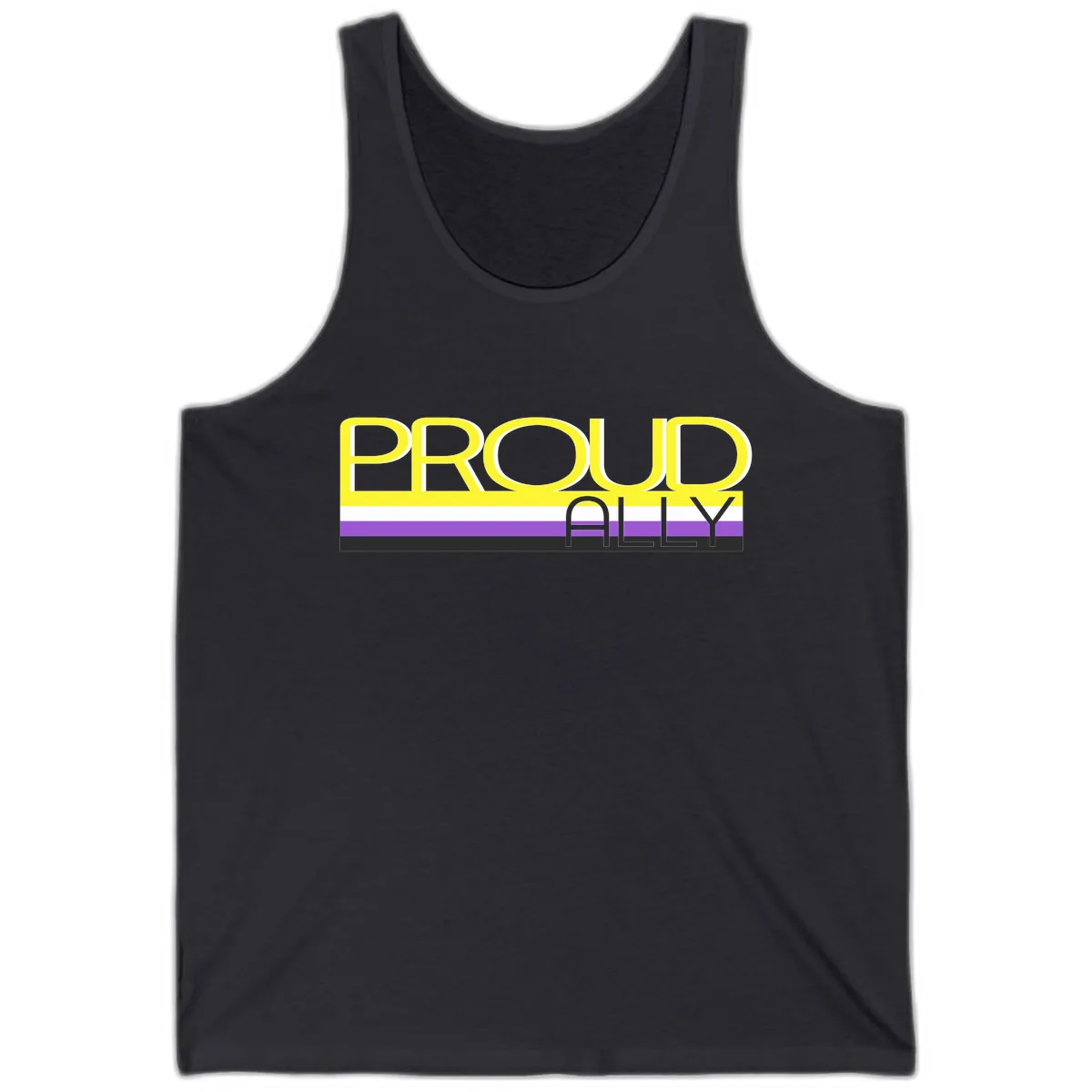 Proud Ally Tank in Dark Grey