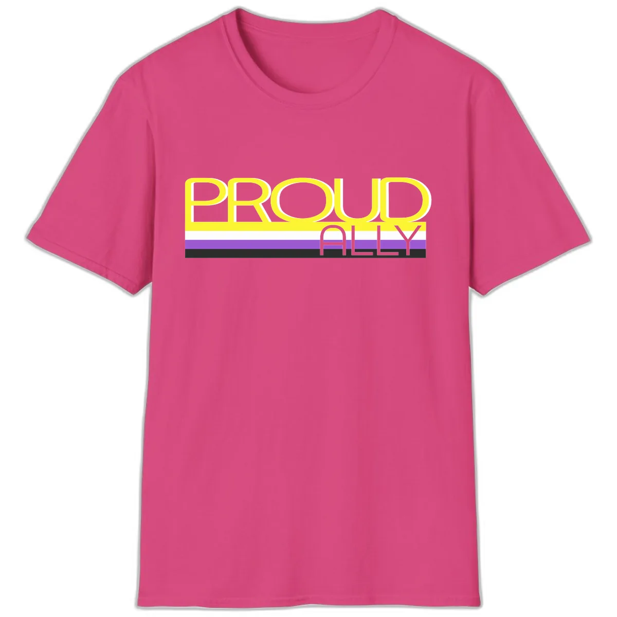 Proud Ally T-Shirt in Heliconia