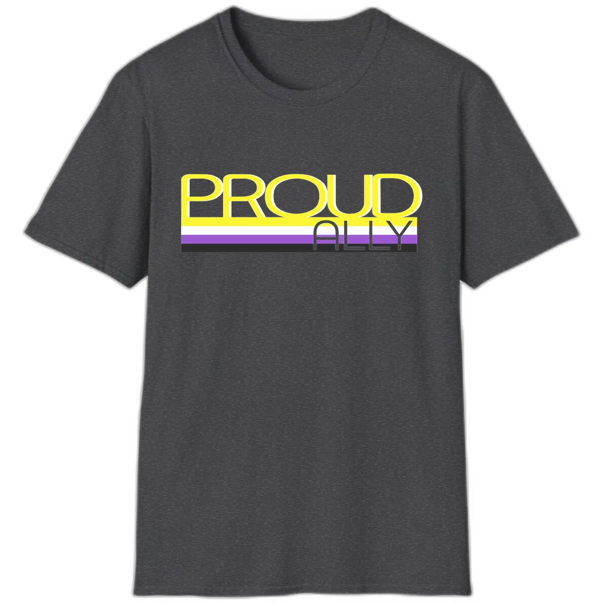 Proud Ally T-Shirt in Dark Heather