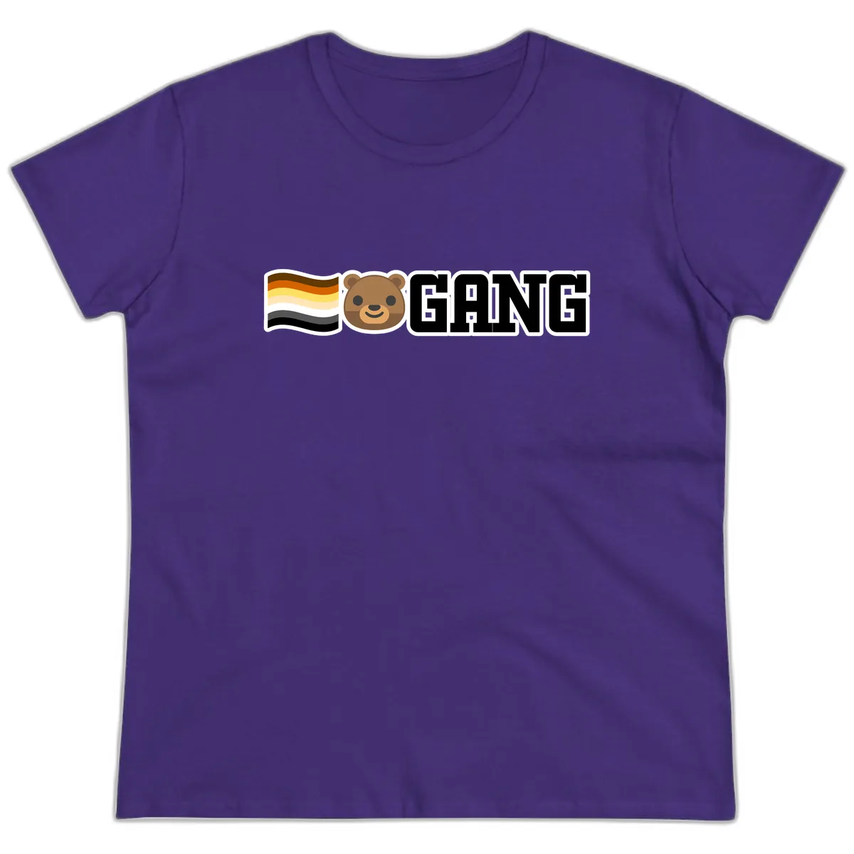Bear Gang Pride Ladies Tee in Purple