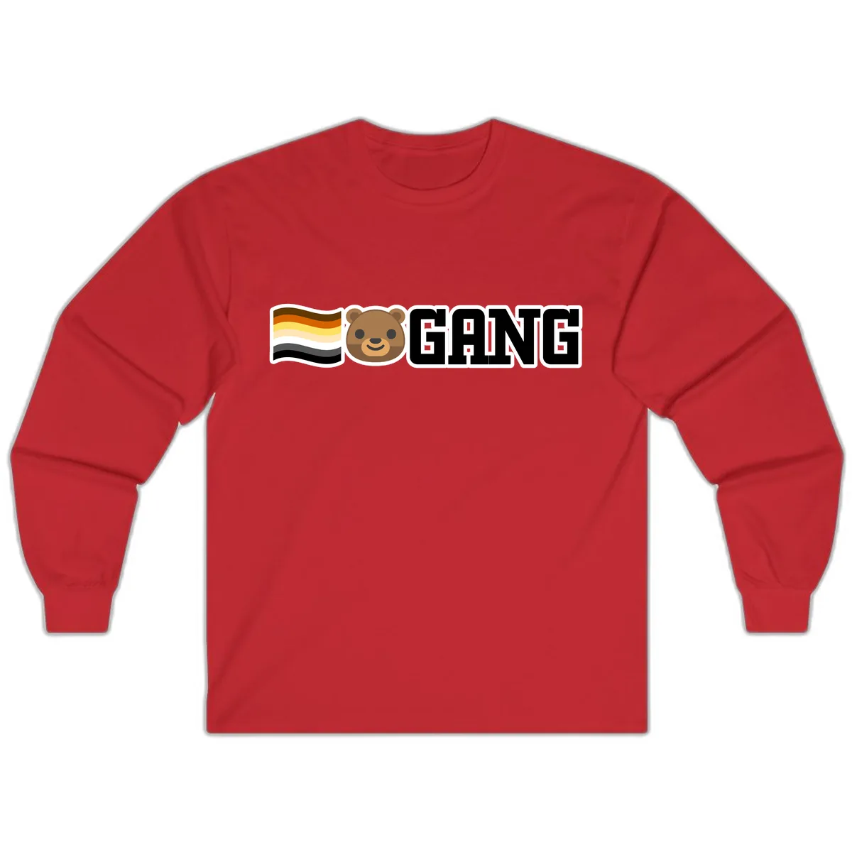 Bear Gang Pride Long Sleeve in Red