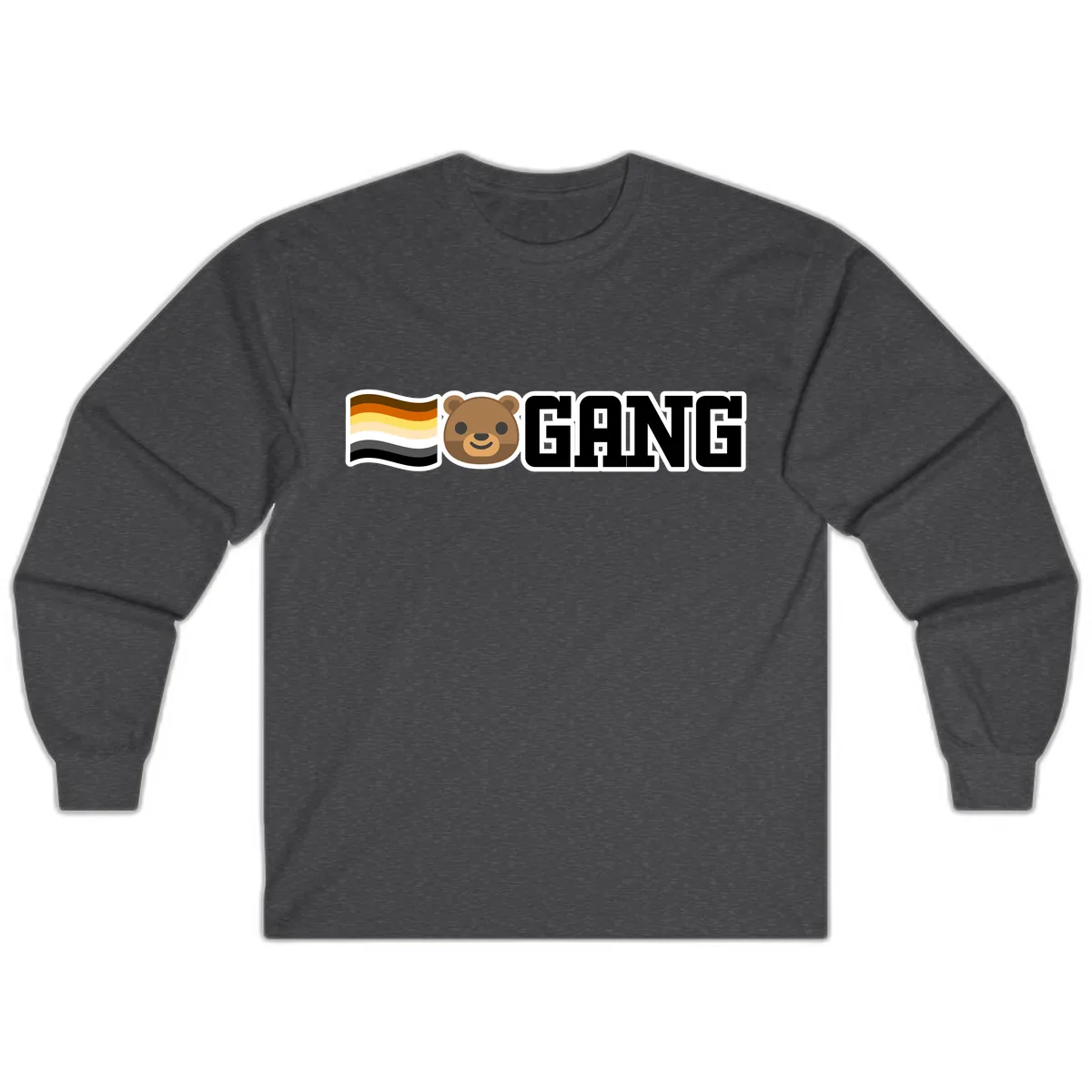 Bear Gang Pride Long Sleeve in Dark Heather