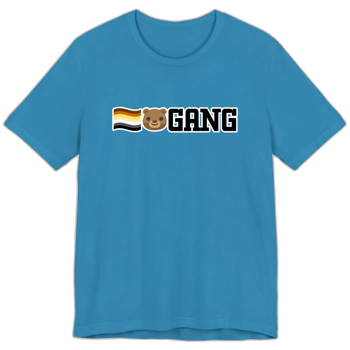 Bear Gang Pride Premium T-Shirt in Aqua