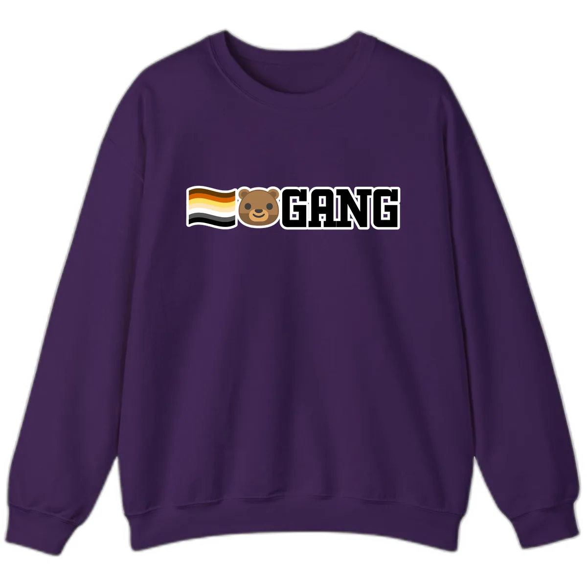 Bear Gang Pride Sweatshirt in Purple
