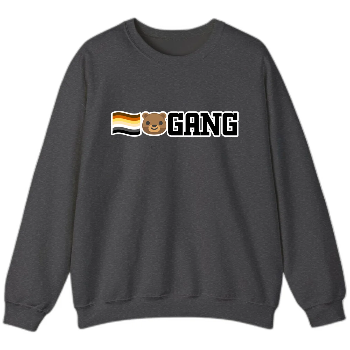 Bear Gang Pride Sweatshirt in Dark Heather
