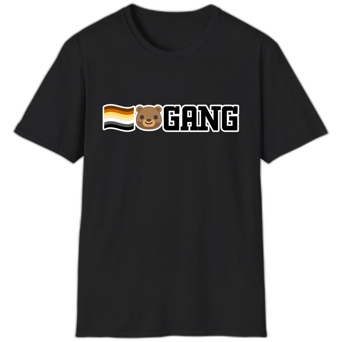 Bear Gang Pride T-Shirt in Black