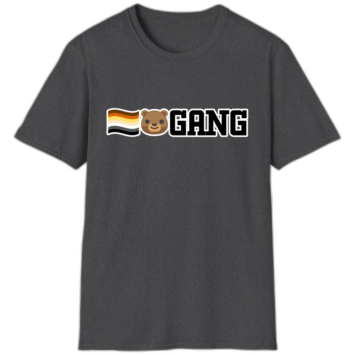Bear Gang Pride T-Shirt in Dark Heather