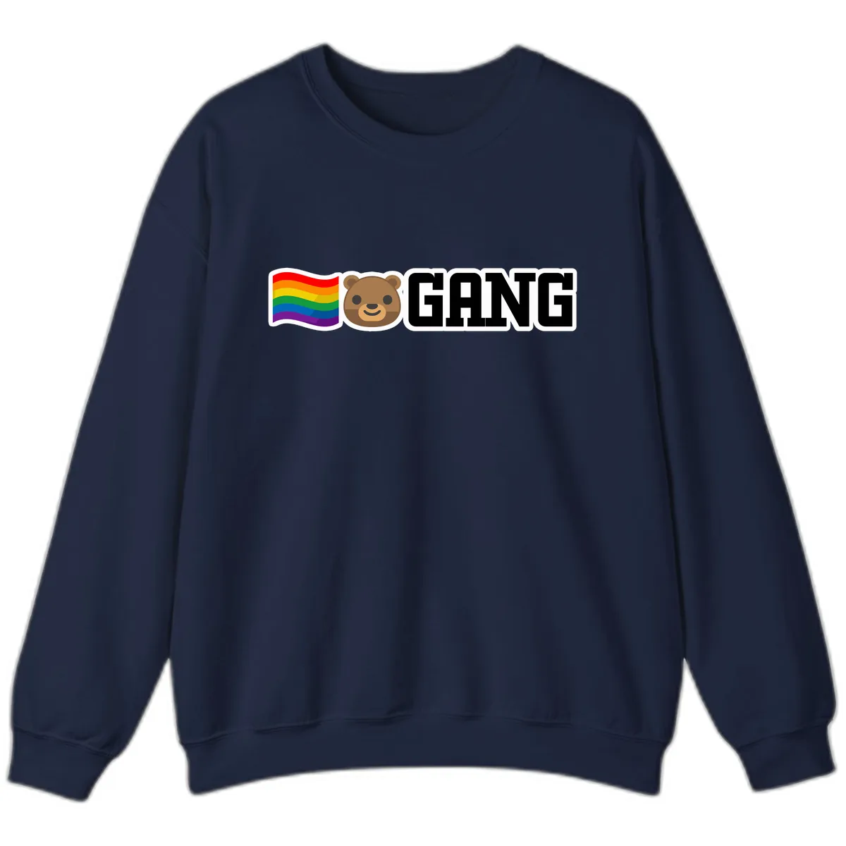 Bear Gang Pride Rainbow Sweatshirt in Navy