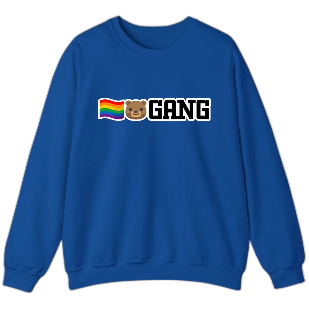 Bear Gang Pride Rainbow Sweatshirt in Royal