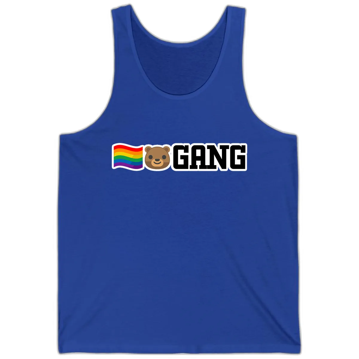 Bear Gang Pride Rainbow Tank in True Royal