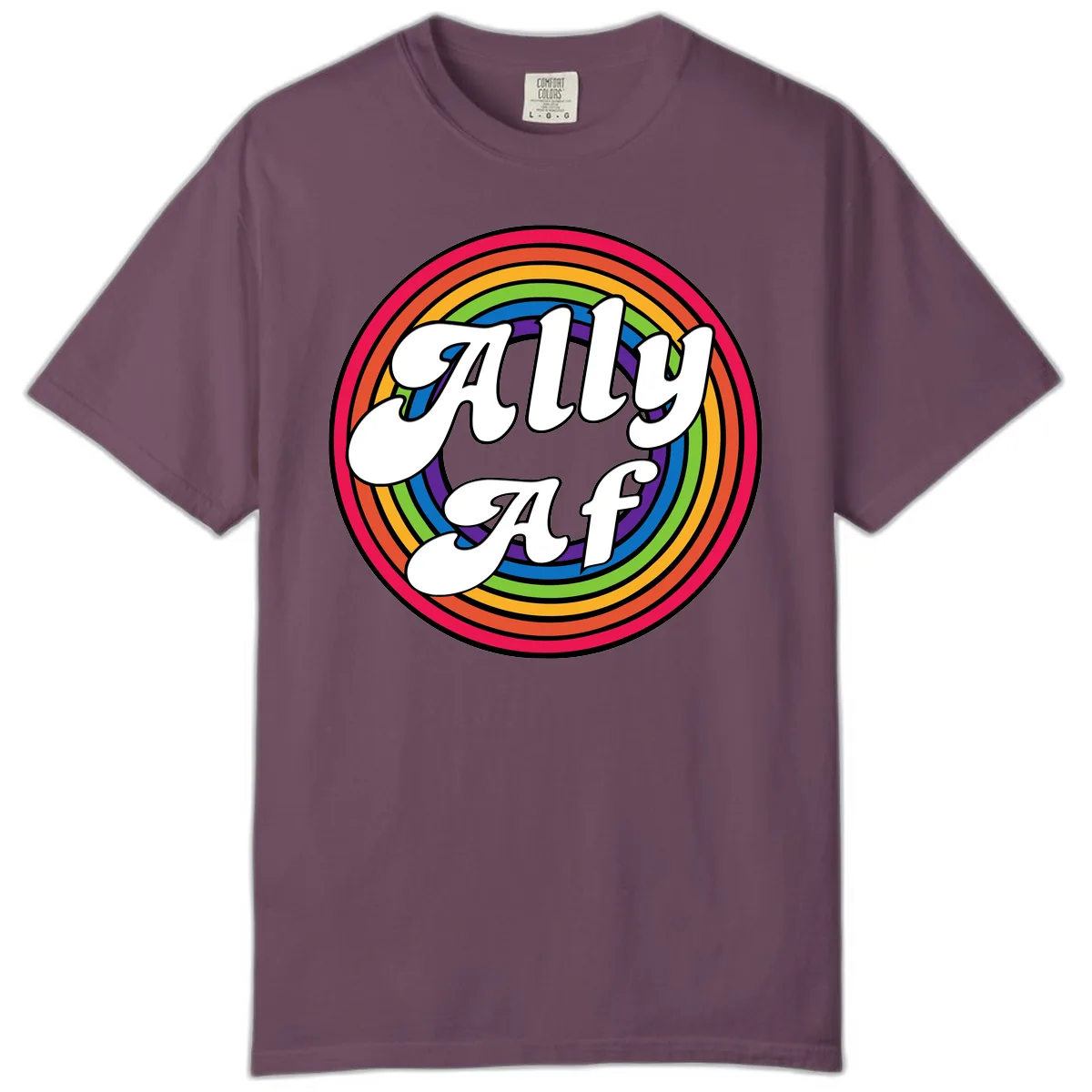 Ally AF Rainbow Pride Comfort Color in Berry