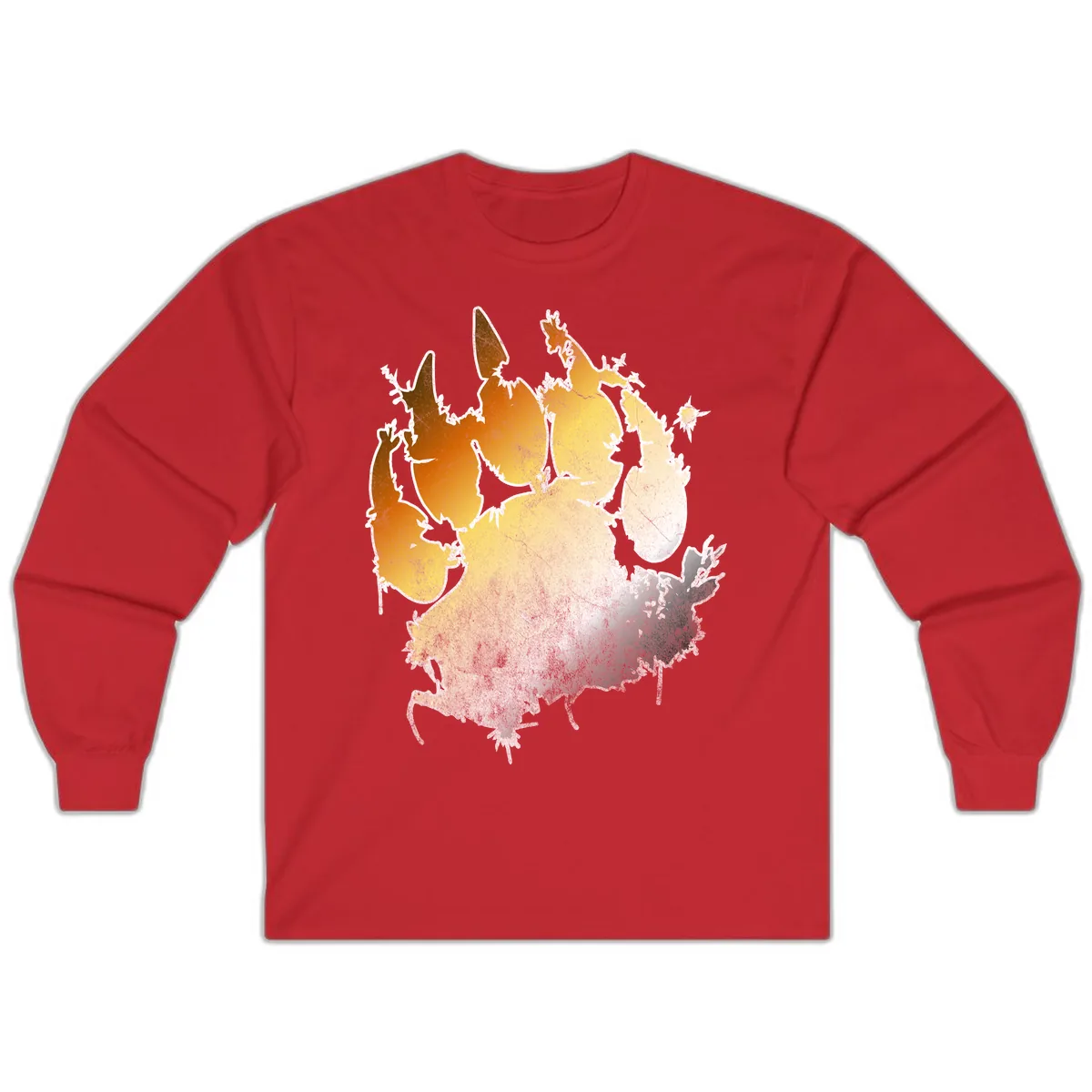 Russia Heat Map Gradient Long Sleeve in Red