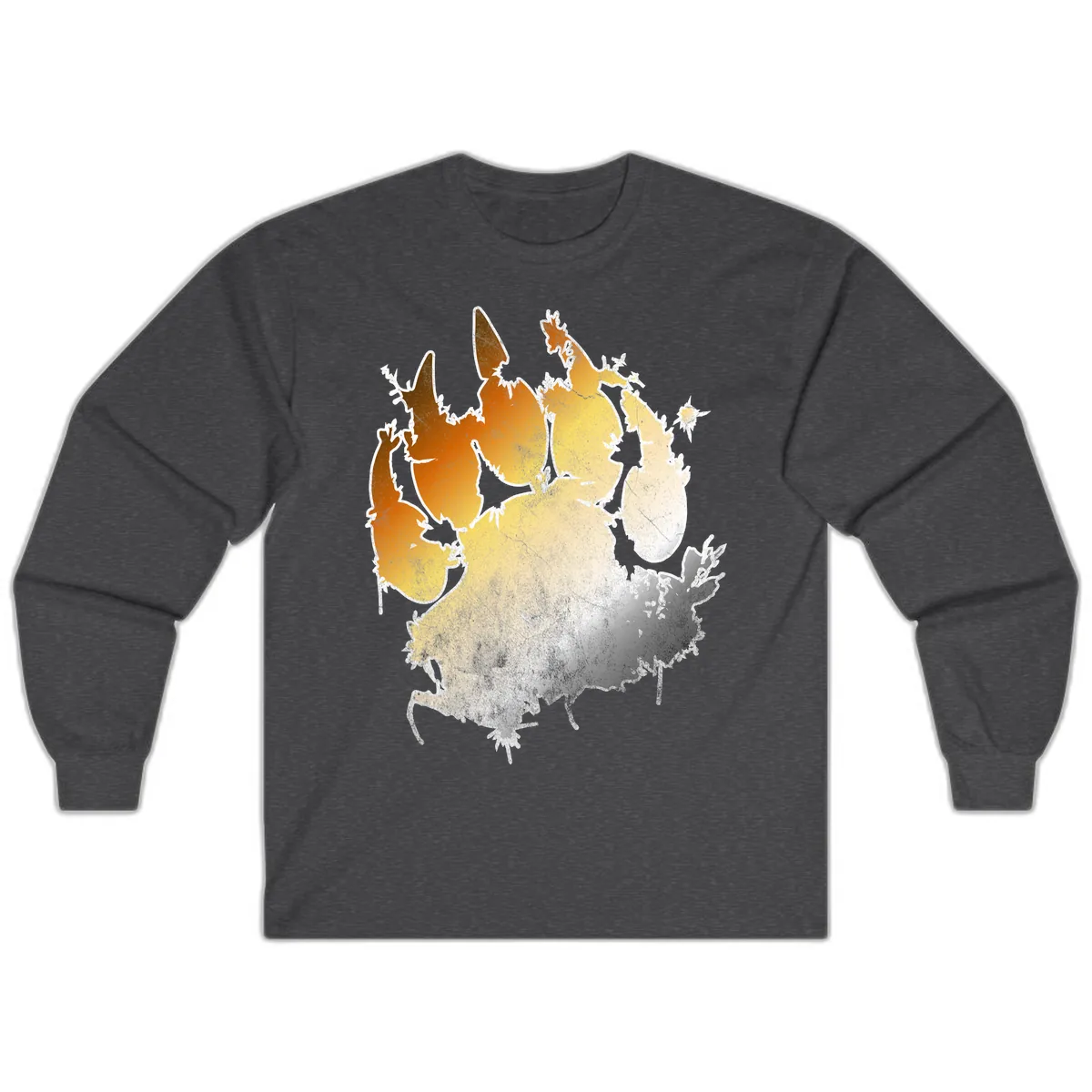 Russia Heat Map Gradient Long Sleeve in Dark Heather