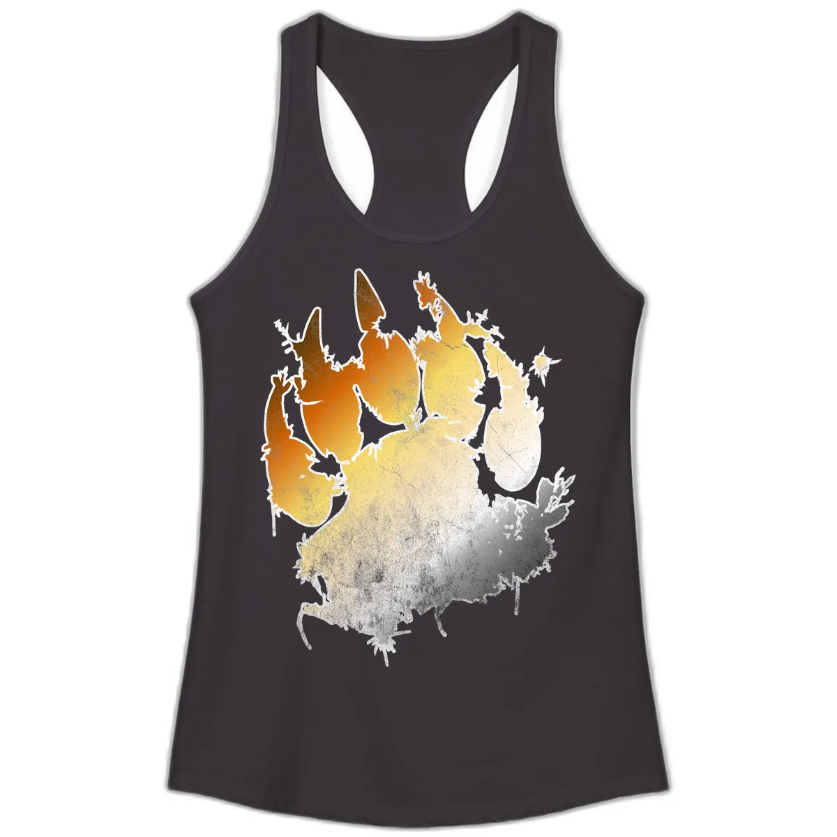 Russia Heat Map Gradient Ladies Tank in Black