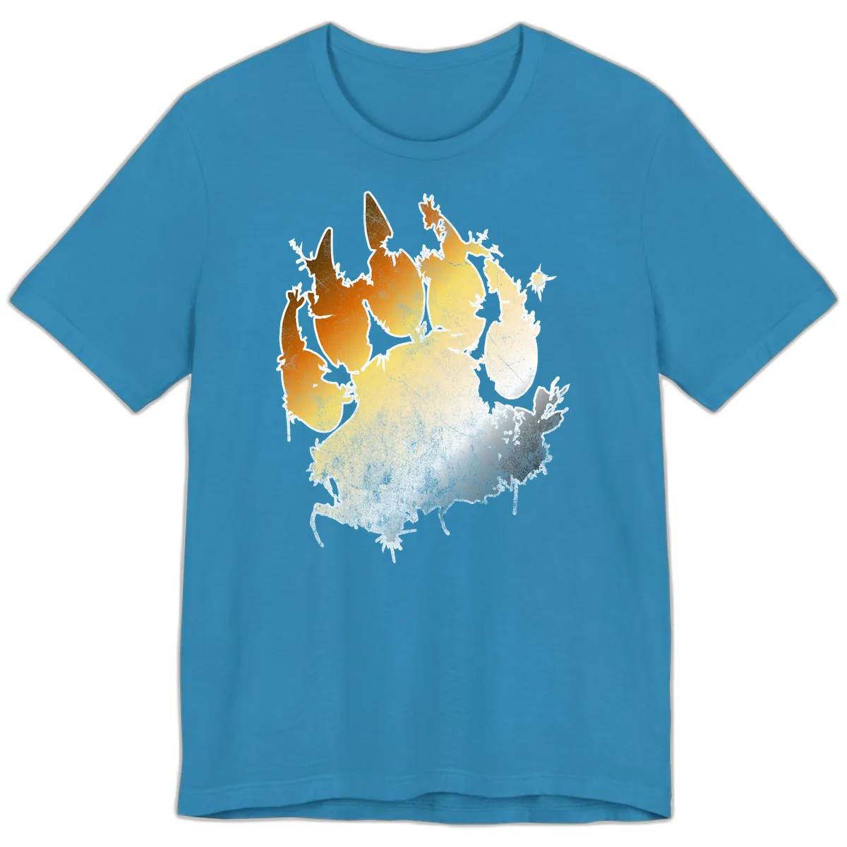 Russia Heat Map Gradient Premium T-Shirt in Aqua