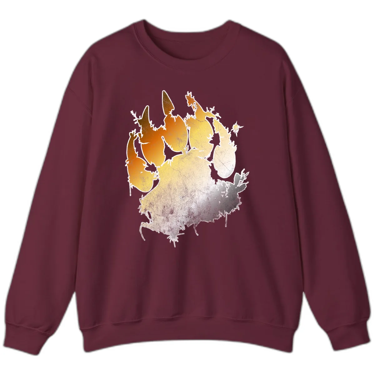 Russia Heat Map Gradient Sweatshirt in Maroon
