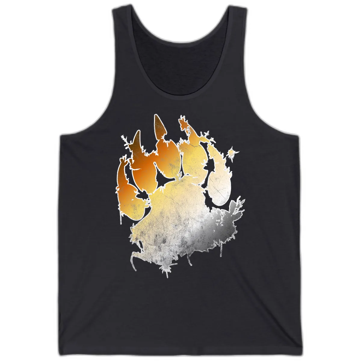 Russia Heat Map Gradient Tank in Dark Grey