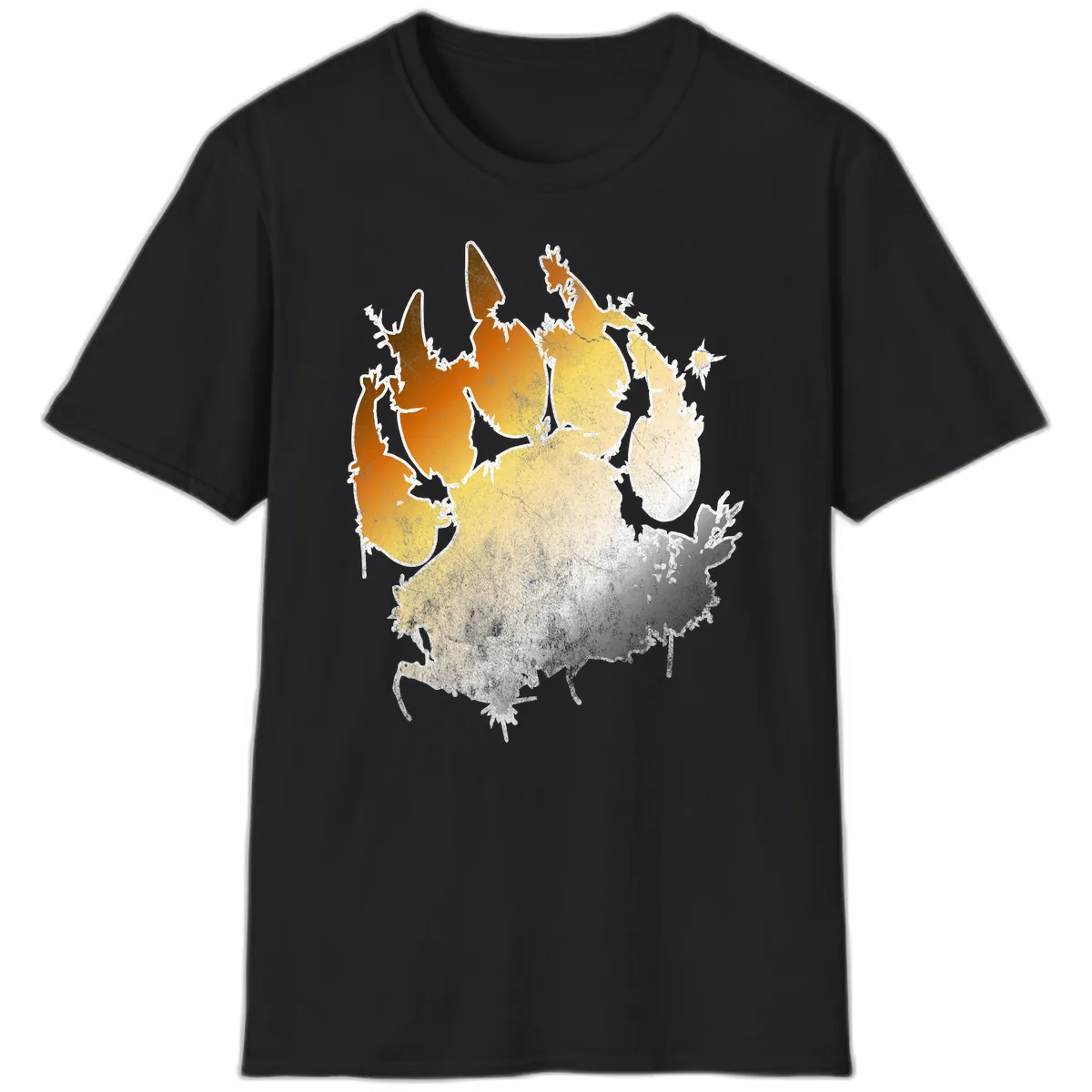 Russia Heat Map Gradient T-Shirt in Black