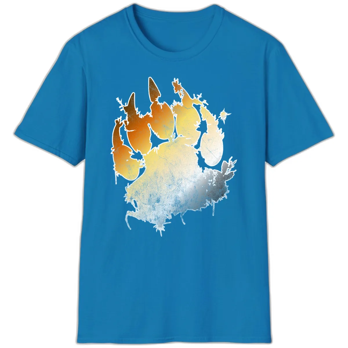 Russia Heat Map Gradient T-Shirt in Sapphire