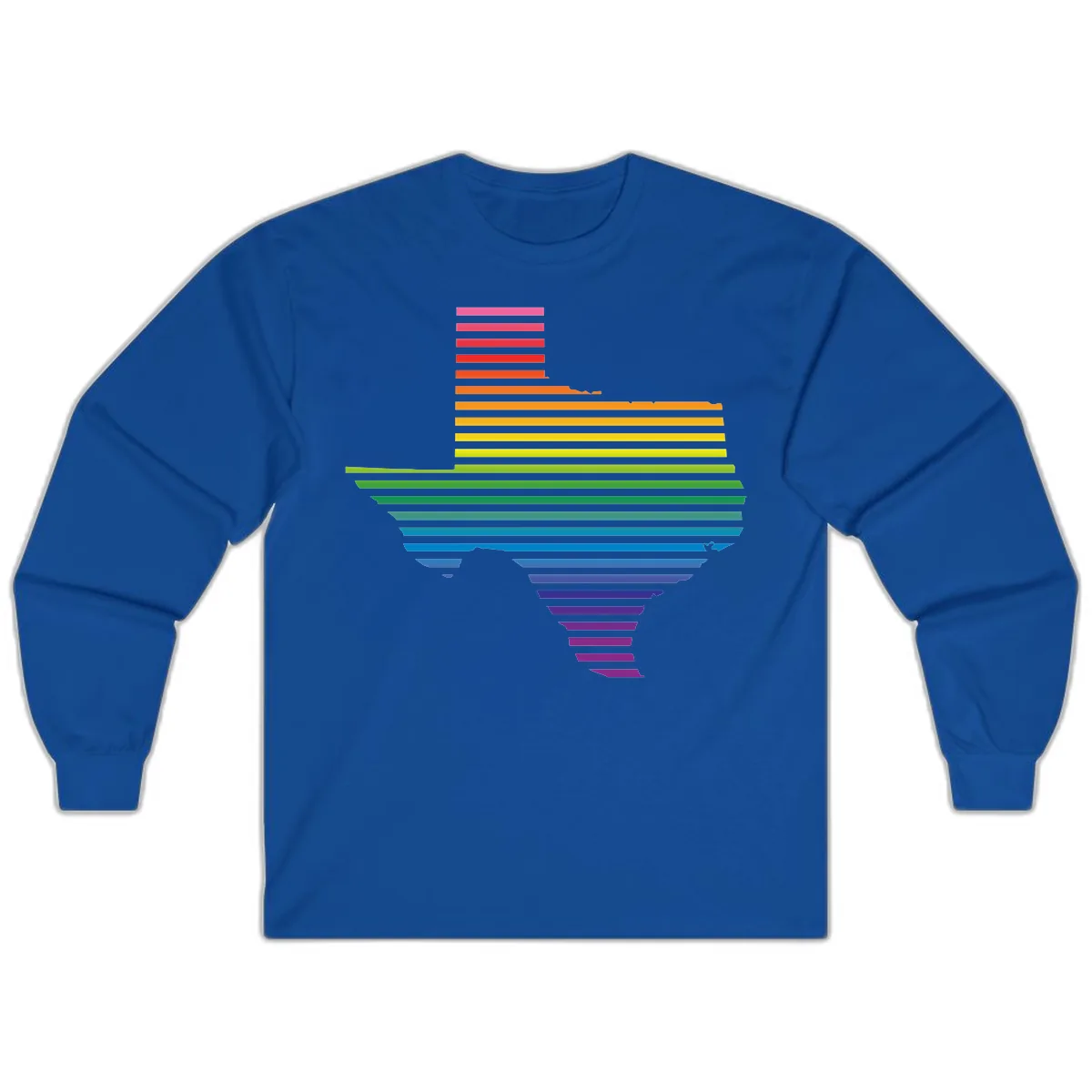 Rainbow Pride Flag Spectrum Long Sleeve in Royal
