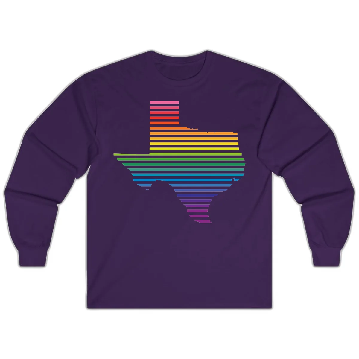 Rainbow Pride Flag Spectrum Long Sleeve in Purple
