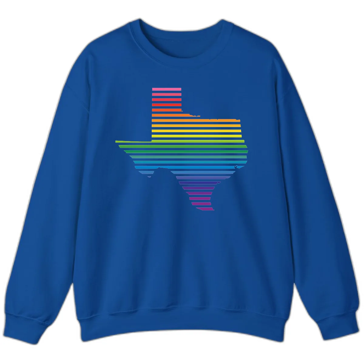 Rainbow Pride Flag Spectrum Sweatshirt in Royal